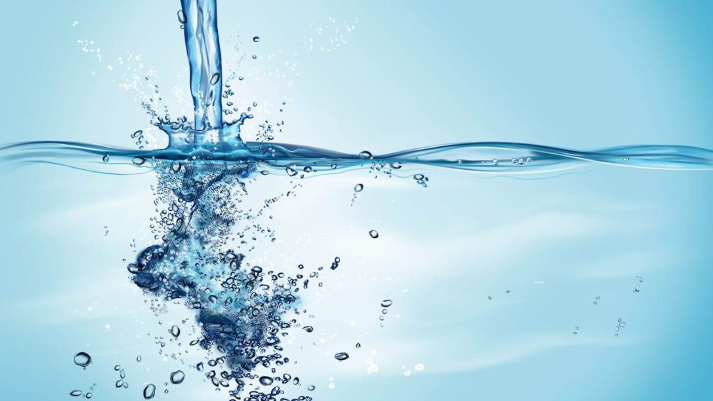 Goccia d’acqua che rappresenta la purezza e la qualità dell’acqua trattata con addolcitore.